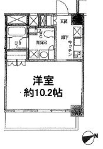カスタリア門前仲町2 905 間取り図