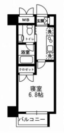 レジディア月島3 507 間取り図