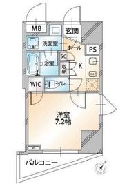 コンシェリア新宿御苑CROSSIA 7階 間取り図