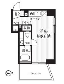 HF千駄木レジデンス 702 間取り図