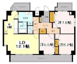 アビティ用賀 701 間取り図