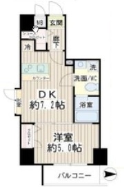 コルティーレ武蔵小杉 602 間取り図