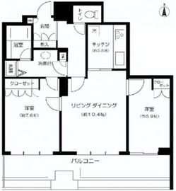 パークハウス芝タワー 7階 間取り図