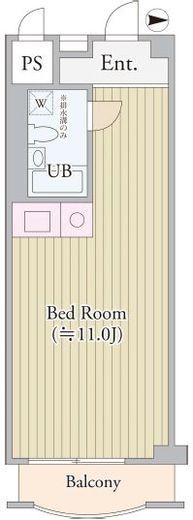 パークグレース新宿 808 間取り図