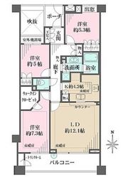 グランツオーベル目白近衛町 3階 間取り図