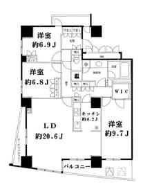 ストーリア品川 3104 間取り図