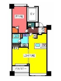 グランスイート神楽坂ピアース 9階 間取り図