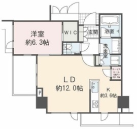 プラウド虎ノ門 5階 間取り図