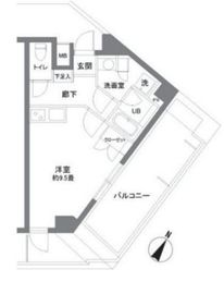 カスタリア大塚2 1104 間取り図