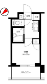 シティタワー武蔵小山 6階 間取り図