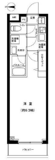 パティーナ武蔵小杉 1階 間取り図