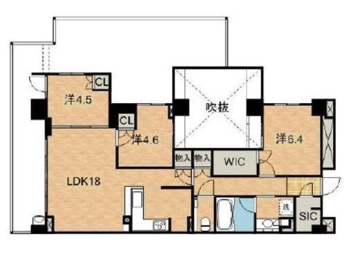 グランドメゾン元住吉ノーステラス 4階 間取り図