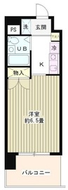 フォレスタ御苑前 306 間取り図