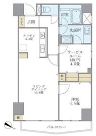 ウヴラージュ広尾 304 間取り図