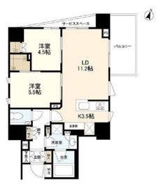 パークホームズ成城 704 間取り図