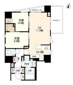 パークホームズ成城 604 間取り図