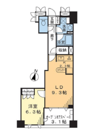 グランシティユーロレジデンス品川の杜 7階 間取り図