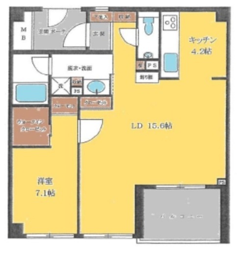 アトラス諏訪町レジデンス 4階 間取り図