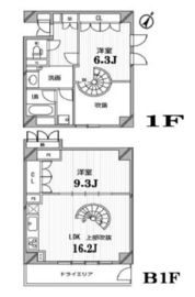 フロンティアテラス目黒 113 間取り図