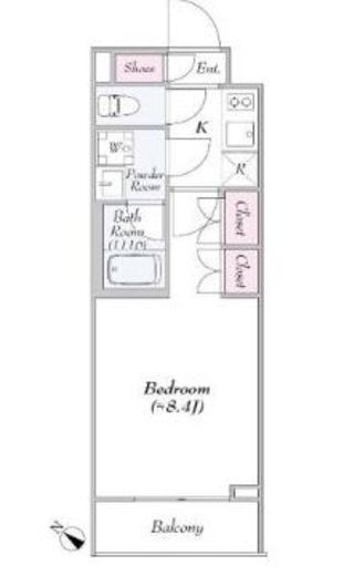 レガリス池尻大橋 208 間取り図