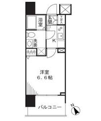 ドゥーエ大森 502 間取り図