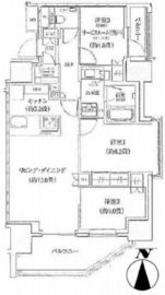 ザ・パークハウス文京本駒込 6階 間取り図