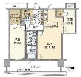 アーバンドックパークシティ豊洲タワー 27階 間取り図