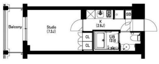 エスティメゾン武蔵小山2 402 間取り図