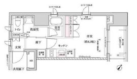 アトラス日本橋鞍掛 2階 間取り図