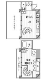 フロンティアテラス目黒 507 間取り図