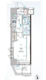 クレイシア新宿パークコンフォート 5階 間取り図