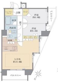 グラウス日本橋小網町 10階 間取り図