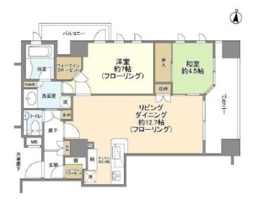 サンクタス本郷元町 6階 間取り図