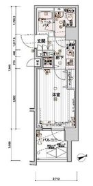 メインステージ白金高輪駅前2 10階 間取り図