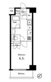 プライマル小石川 608 間取り図