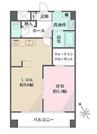 アビオン中野坂上 A315 間取り図