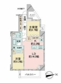 プレミスト代々木公園パークフロント 7階 間取り図