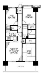 ライオンズステーションプラザ元住吉 6階 間取り図