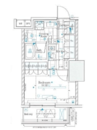 ザ・パークワンズ渋谷本町 8階 間取り図