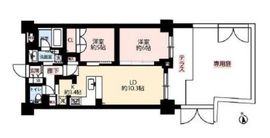 オープンレジデンシア神楽坂 1階 間取り図