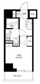 プレミアムキューブ田町 6階 間取り図