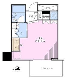 スカイグランデ汐留 11階 間取り図