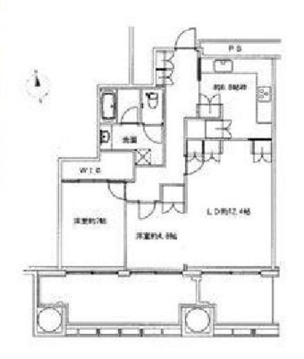 六本木ヒルズレジデンス B棟 7階 間取り図