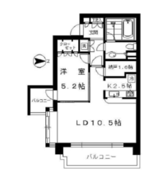 広尾シティタワー 2階 間取り図