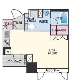 ヴォアール日本橋人形町 203 間取り図