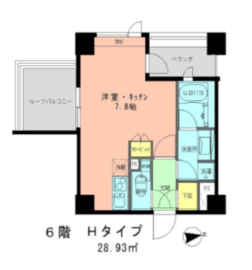 ラフィネジュ学芸大学 602 間取り図