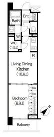 ブリリアイスト三軒茶屋アイビーテラス i706 間取り図