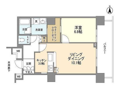 豊洲シエルタワー 15階 間取り図