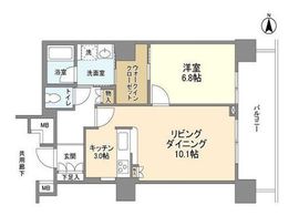 豊洲シエルタワー 15階 間取り図