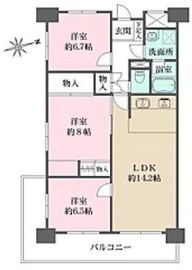 三田ナショナルコート 14階 間取り図